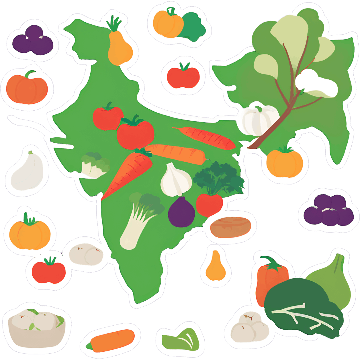 Broken ecosystem illustration